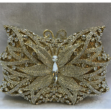 XIYUAN-Bolso de noche de cristal plateado y dorado para mujer, bolsa de mano con flor hueca y diamantes de imitación, para boda 2024 - compra barato