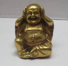 Chinese Brass Carved"no near" Buddha Figurine/Tibetan Buddha Statue 02 2024 - buy cheap