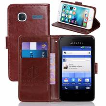 GUCOON Vintage Wallet Case for Alcatel One Touch Pixi 4007D PU Leather Retro Flip Cover Magnetic Fashion Cases Kickstand Strap 2024 - buy cheap