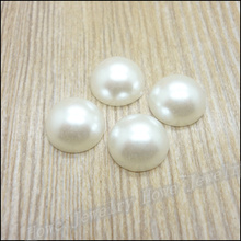 Free shipping 300 pcs/lot 14 mm Ivory color half round flatback ABS imitation pearls For DIY Decoration 2024 - buy cheap