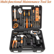 Caixa de ferramentas doméstica multifuncional reparo elétrico conjunto de ferramentas combinação furadeira universal 2024 - compre barato