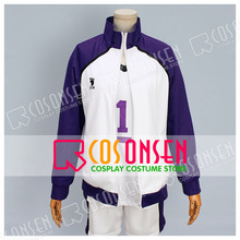 COSPLAYONSEN Haikyuu!! Shiratorizawa Academy Wakatoshi Ushijima Cosplay Costume 3 PCS Sportswear 2024 - buy cheap