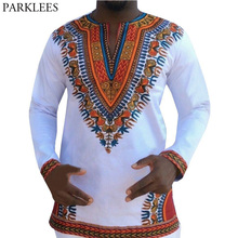 Men's Hipster African Dashiki T-shirt 2018 Fashion Casual V Neck Long Sleeve Tshirt Men Hip Hop Streetwear Tops Tee Shirt Homme 2024 - buy cheap