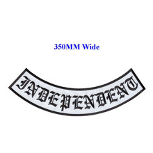 In stock INDEPENDENT embroidered rockers patches for motorcycle riding clubs and individual bikers with iron on backing 2024 - buy cheap
