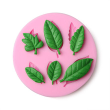 Multiple Styles Leaves Shape Silicone Mold Fondant Cake Chocolate Mould Pudding Candy Molds Ice Cube Soap Baking Cake Decoration 2024 - buy cheap