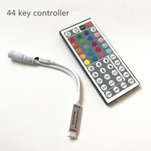Led Controller 44 Keys Mini IR RGB Controler LED Lights Controller IR Remote Dimmer DC12V 6A For RGB SMD 3528 5050 LED Strip S5 2024 - buy cheap