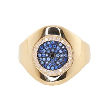 Инсет cz сглаза винтажное женское кольцо на палец lucky 2019 новый дизайн сглаза ювелирные изделия 2024 - купить недорого