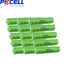 Pilas recargables 3A PKCELL 1,2 V nimh aaa, pilas internas, botón superior para linterna, palo de luz, 15 Uds. 2024 - compra barato