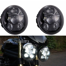 Faros Led para Triumph Rocket iii 3, Negro/cromo, 5,75 pulgadas, Triple y Street Triple y Thunderbird 2024 - compra barato