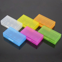 Caja de almacenamiento de batería de plástico duro, caja protectora de PVC para 2 pilas AA AAA 18650, 18650, 16340 2024 - compra barato
