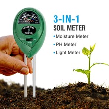Medidor digital 3 em 1, testador de umidade do solo, medição de intensidade de luz solar, instrumento de análise 2024 - compre barato