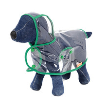 Одежда для собак прозрачный плащ легкая одежда накидки водонепроницаемый Красивая маленькая собака на открытом воздухе плащ с капюшоном 2024 - купить недорого