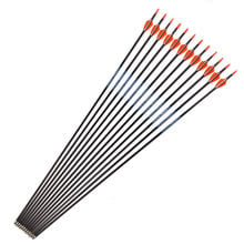 12pcs Archery Carbon Arrows 30inch SF ID4.2mm 1.75inch Arrows Vanes pin nocks targte point tips 80gr for Recurve bow Hunting 2024 - buy cheap