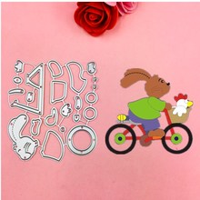 Hot car and rabbit Cutting Dies Stencils for DIY Scrapbooking/photo album Decorative Embossing DIY Paper Cards 2024 - buy cheap