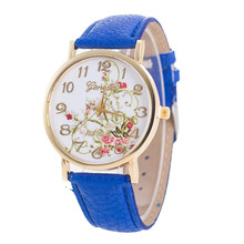 #5001 Женева модные женские часы с цветами спортивные аналоговые кварцевые наручные часы reloj mujer Новое поступление Бесплатная доставка горячая распродажа 2024 - купить недорого