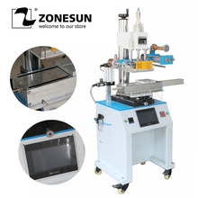 ZONESUN-ZY-819R redondo o tapa personalizada, botella de cosméticos, máquina de estampación en caliente, máquina de prensado en caliente, 150x230mm 2024 - compra barato