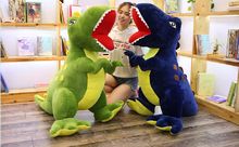 stuffed toy huge 150cm cartoon dinosaur plush toy opening mouth dinosaur soft doll sleeping pillow Christmas gift b2006 2024 - buy cheap