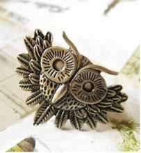 Женское кольцо в виде совы, золотистое кольцо в стиле ретро, подарочные аксессуары, 2021 2024 - купить недорого