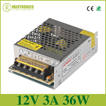 Best quality 12V 3A 36W Switching Power Supply Driver for LED Strip AC 110-240V Input to DC 12V Free shipping 2024 - buy cheap