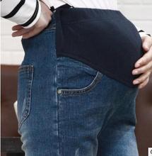 Высококачественные весенне-летние джинсовые брюки для беременных эластичные облегающие леггинсы для беременных джинсы осенние обтягивающие брюки для беременных 2024 - купить недорого