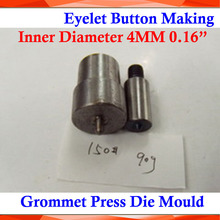 Molde de aço metálico de diâmetro interno 4mm 3/4 ", 0.16 # para máquina manual de ilhós, pressionador para fazer faixas 2024 - compre barato