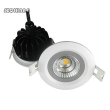 Downlight LED impermeable IP65 LED Downlight LED luz 15W/12W Super brillante AC85-265V lámpara empotrable de techo 2024 - compra barato