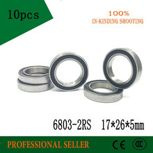 10pcs 6803-2RS 6803RS 6803 rs 17*26*5mm Deep Groove Ball Bearings 17 x 26 x 5mm for bicycle part 2024 - buy cheap