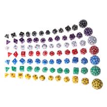 12pcs/Set Multi-sided Polyhedral Dice D4 D6 D8 D10 D12 D20 D24 D30 D60 Dungeons 2024 - buy cheap