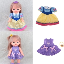 Vestidos de moda hechos a mano para muñecas bebé Mellchan de 25cm, accesorio para vestido de muñeca de 9 a 11 pulgadas, 2 piezas 2024 - compra barato