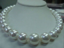 Collar de perlas naturales y blancas AAA de Mar del Sur de 18 "12-13mm con diseño de palabra Love para Mujer, joyería de lujo para niñas 2024 - compra barato