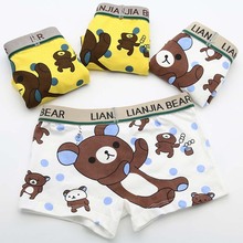 3pcs/lot Cute Bear Boys Boxer Shorts Cotton Boy's Underwear Clothing Good Panties For Teenagers Baby Boy Panties On Briefs Boys 2024 - buy cheap