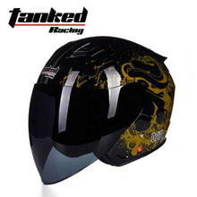Tanked-capacete de segurança elétrico para corrida, rosto aberto 3/4, feminino e masculino 2024 - compre barato