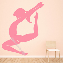 Female Gymnastics Dancing Wall Sticker Gymnast Sport Vinyl Kid Nursery Baby Room Art Mural Yoga Home Wall Decor Decal EB328 2024 - buy cheap