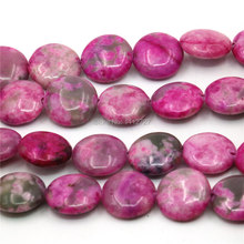 14mm Accessories Rose Red Crazy Lace Onyx Round DIY Loose Beads Natural Stone Fashion Jewelry Making Girl Christmas Gifts 15inch 2024 - buy cheap