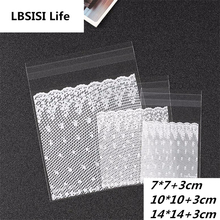 LBSISI Life Lace Candy Cookie Bags Wedding Birthday Decoration Party Self Adhesive Plastic Biscuit Packaging Gift Bag 2024 - buy cheap