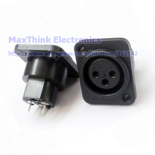 XLR 3-Pole Panel Mount Female Jack Chassis  Connector ,XLR 3 Pin Panel Mount Female Socket Connector, 20pcs, Free shipping 2024 - buy cheap