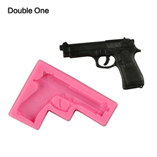 Gun Shape Silicone Mold 3D Resin Craft DIY Mould Tools for Toy Jewelry Making Decorating 2024 - buy cheap