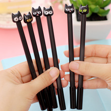 Cat Black Doll Neutral Pen 0.5 mm Cartoon Black  Neutral Pen office School Writing Supplies 2024 - buy cheap