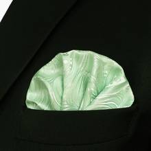 E6 светильник зеленые с Пейсли шелковые мужские галстуки Набор Honeydew жениха аксессуар модные галстуки для мужчин Классические удлиненные размеры Hanky 2024 - купить недорого