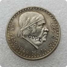 1948,1949 MEXICO 1 PESO COPY commemorative coins-replica coins medal coins collectibles 2024 - buy cheap