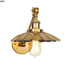 IWHD Gold Swing Long Arm Wall Lamp Bedroom Beside Stair Loft Industrial Decor Retro LED Wall Light Sconce Edison Applique Murale 2024 - buy cheap