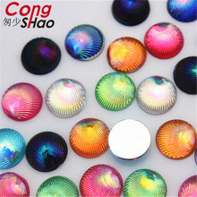 Cong Shao-Cuentas acrílicas redondas de 10mm para decoración de manualidades o ropa, 200 Uds. 2024 - compra barato