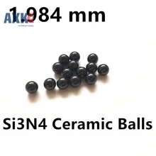 Бесплатная доставка 100 шт 1,984 мм 5/64 "SI3N4 керамические шарики нитрида кремния, используемые в подшипнике/насосе/линейном слайдере/валвс шары G5 2024 - купить недорого