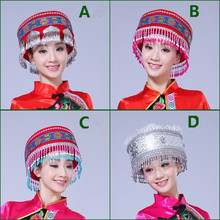 4 styles china minority hat with tassel for adults vintage headband miao clothing head wear miao hat dance head wear 2024 - buy cheap