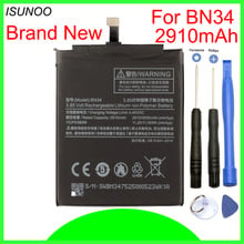 ISUNOO 2910mAh BN34 Battery For Xiaomi Redmi 5A 5.0" Battery With Repair Tools 2024 - buy cheap