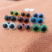 100 piunids/lote 10mm ojos redondos de juguete con arandelas de color mezclado 2024 - compra barato
