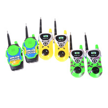 Conjunto portátil de rádio bidirecional, 2 peças, walkie talkie, brinquedos eletrônicos para crianças 2024 - compre barato