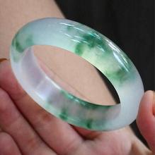 fine jewelry Natural authentic Burmese ice species floating flower jade color jade bracelet female models 2024 - buy cheap