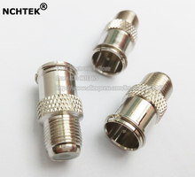 NCHTEK Push On Male to Female F Connector Adapter RG6 RG59 F Connector Push On F Male Female Coaxial/Free shippping/10PCS 2024 - buy cheap