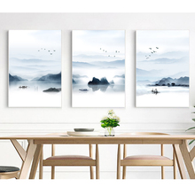 Акварельные скандинавские картины на холсте с изображением пейзажа минималистичный плакат печать настенная художественная картина для гостиной домашнего офиса Декор без рамки 2024 - купить недорого